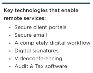 remote audit tax services